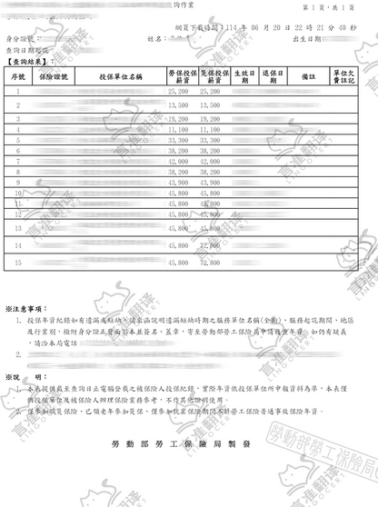 台灣NAATI银行流水翻譯